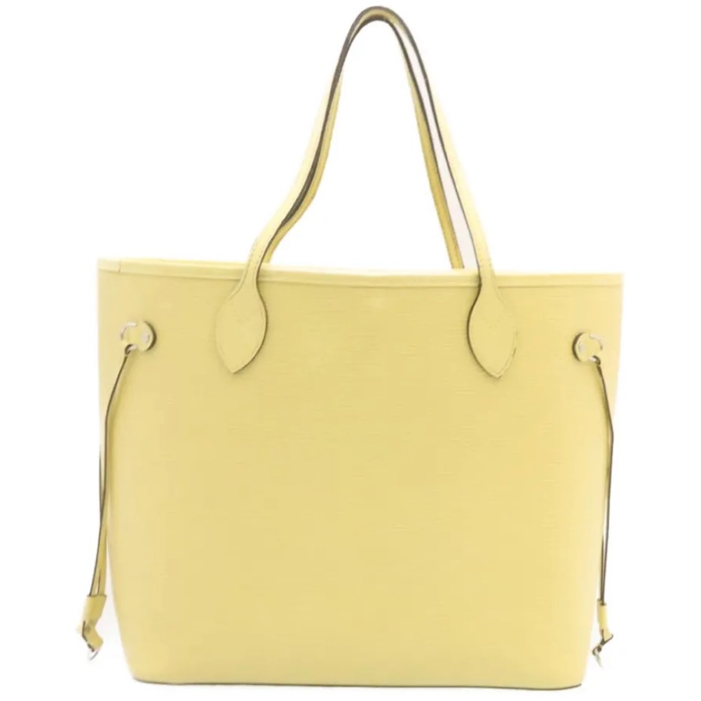 LOUIS VUITTON Epi Neverfull MM Tote Bag Vanilla Color